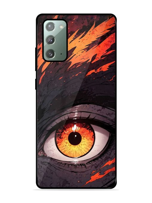 Inferno Gaze Glossy Soft Edge Case for Samsung Galaxy Note 20 Chachhi