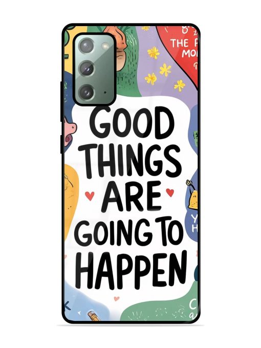 Uplifting Scribbles Glossy Soft Edge Case for Samsung Galaxy Note 20 Chachhi