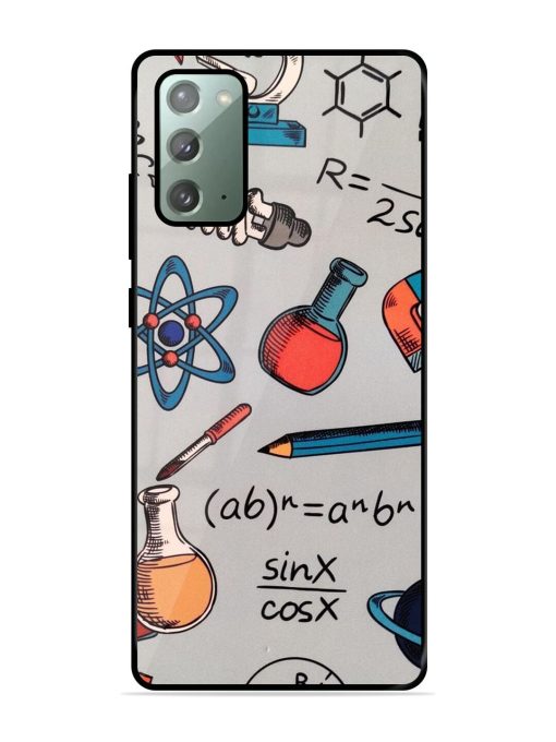 Science Doodle Glossy Soft Edge Case for Samsung Galaxy Note 20 Chachhi