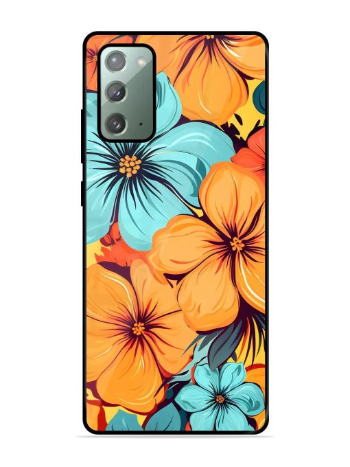 Tropical Bloom Glossy Soft Edge Case for Samsung Galaxy Note 20 Chachhi