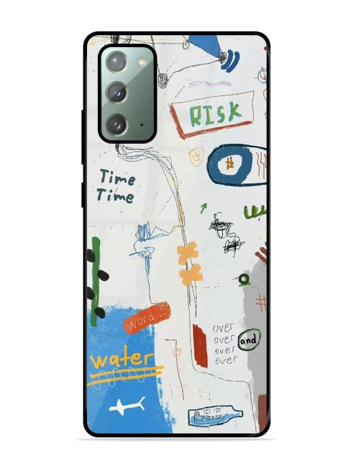 Mind Map Madness Glossy Soft Edge Case for Samsung Galaxy Note 20 Chachhi