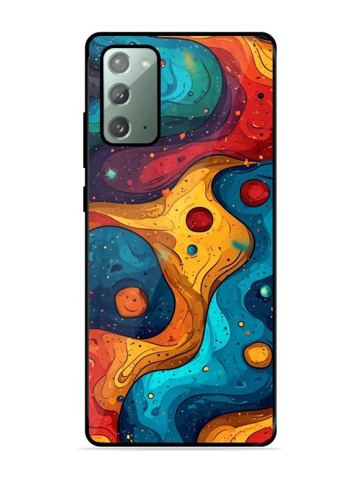 Cosmic Swirl Glossy Soft Edge Case for Samsung Galaxy Note 20 Chachhi