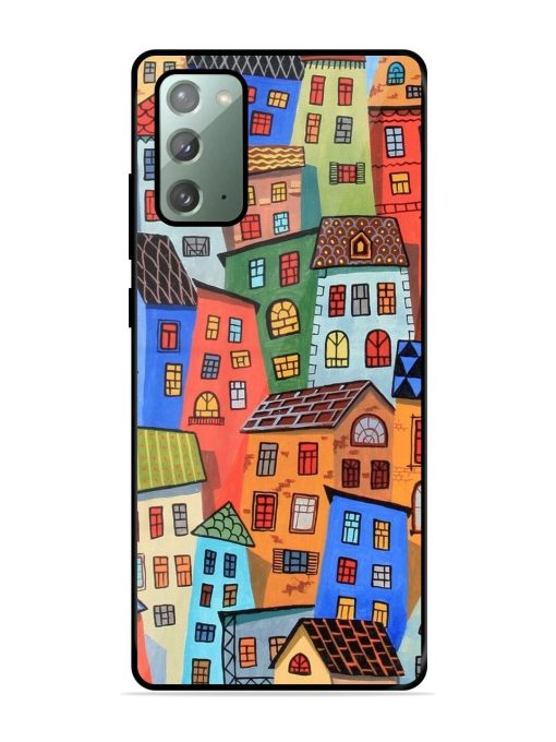 Rainbow House Glossy Soft Edge Case for Samsung Galaxy Note 20 Chachhi