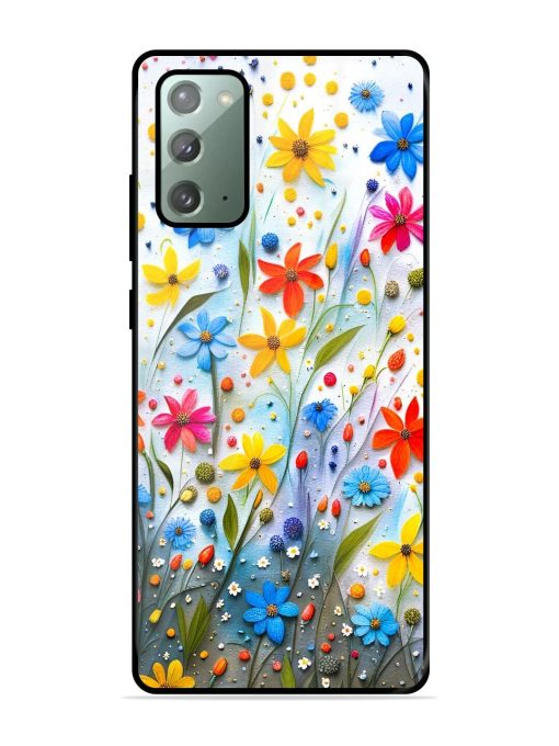 Vibrant Floral Glossy Soft Edge Case for Samsung Galaxy Note 20 Chachhi