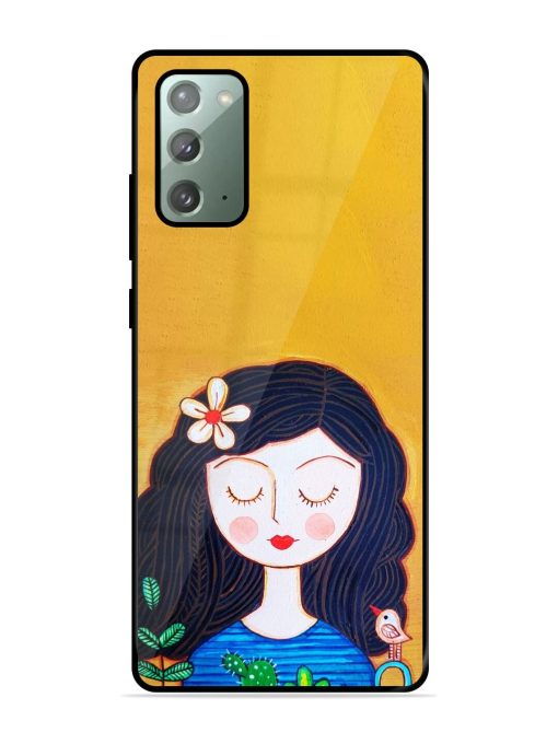 Girl Illustration Glossy Soft Edge Case for Samsung Galaxy Note 20 Chachhi