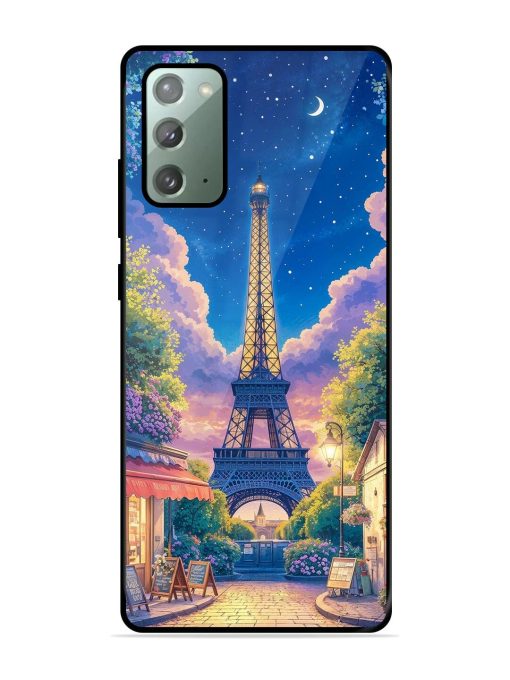 Twilight In Paris Glossy Soft Edge Case for Samsung Galaxy Note 20 Chachhi