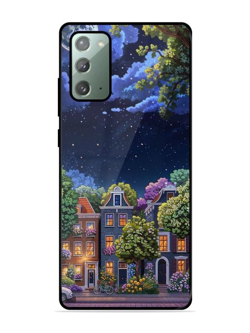 Moonlit Streets Glossy Soft Edge Case for Samsung Galaxy Note 20 Chachhi