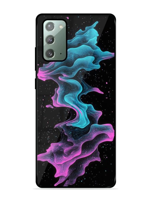 Cosmic Currents Glossy Soft Edge Case for Samsung Galaxy Note 20 Chachhi