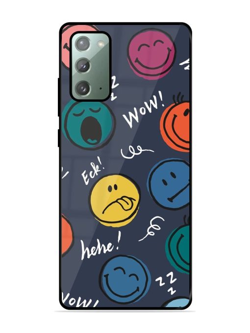 Emoticon Parade Glossy Soft Edge Case for Samsung Galaxy Note 20 Chachhi