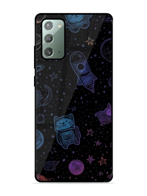 Cosmic Cat Chaos Glossy Soft Edge Case for Samsung Galaxy Note 20