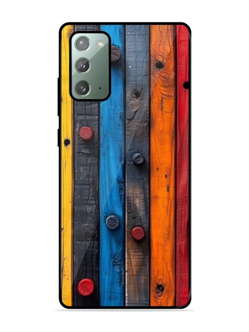 Rainbow Plank Glossy Soft Edge Case for Samsung Galaxy Note 20 Chachhi