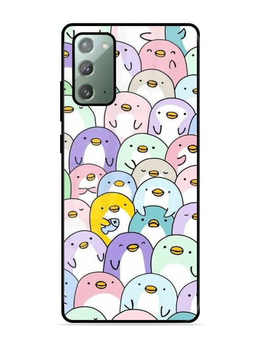 Penguin Party Glossy Soft Edge Case for Samsung Galaxy Note 20 Chachhi