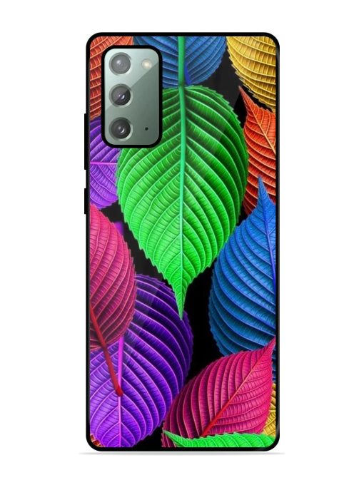 Rainbow Leaf Symphony Glossy Soft Edge Case for Samsung Galaxy Note 20 Chachhi