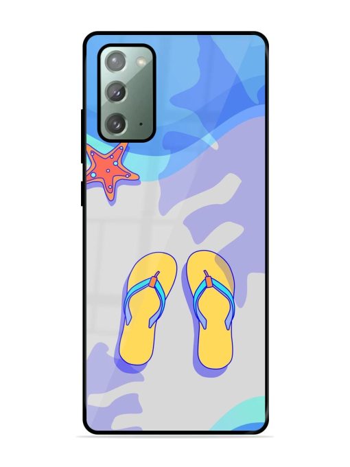 Sandy Toes And Salty Seas Glossy Soft Edge Case for Samsung Galaxy Note 20 Chachhi