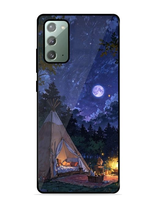 Moonlight Camping Glossy Soft Edge Case for Samsung Galaxy Note 20 Chachhi