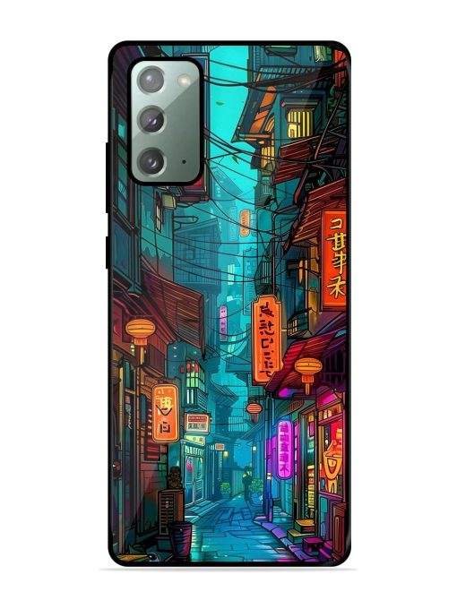 Neon Nightscape Glossy Soft Edge Case for Samsung Galaxy Note 20 Chachhi