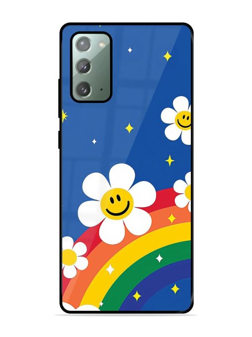 Happy Daisies And Rainbow Sky Glossy Soft Edge Case for Samsung Galaxy Note 20