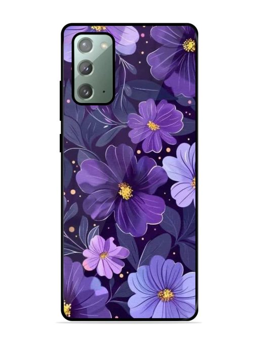 Purple Paradise Glossy Soft Edge Case for Samsung Galaxy Note 20 Chachhi