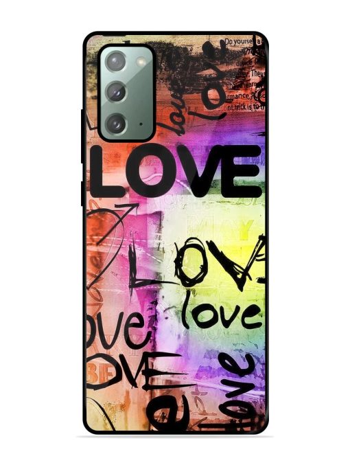 Love Graffiti Glossy Soft Edge Case for Samsung Galaxy Note 20 Chachhi