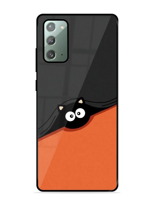 Peek-A-Boo Kitty Glossy Soft Edge Case for Samsung Galaxy Note 20 Chachhi