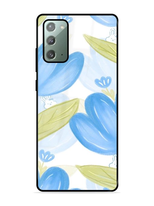 Bunny'S Blue Garden Glossy Soft Edge Case for Samsung Galaxy Note 20 Chachhi