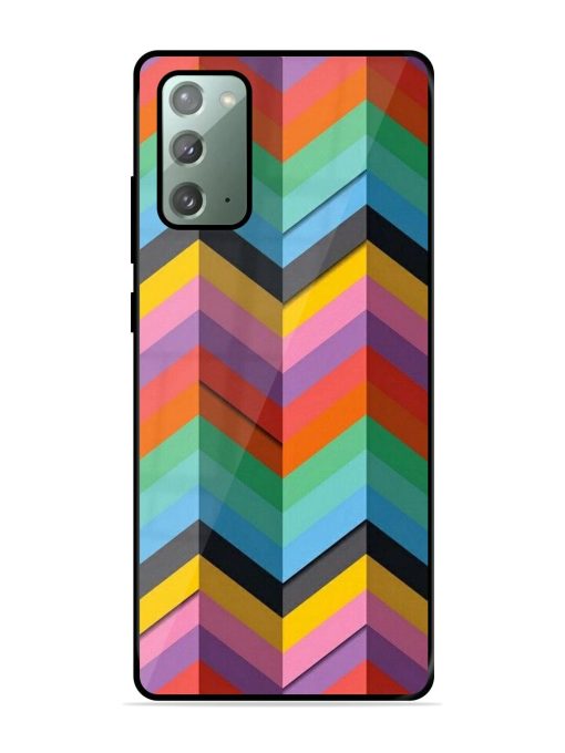 Colorful Zigzag Glossy Soft Edge Case for Samsung Galaxy Note 20 Chachhi