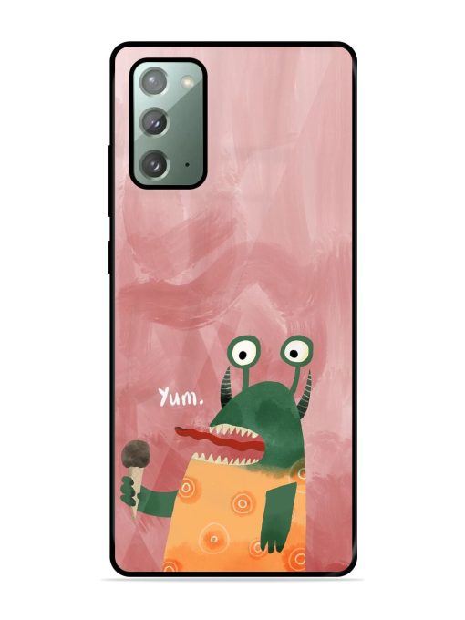 Hungry Monster Glossy Soft Edge Case for Samsung Galaxy Note 20 Chachhi