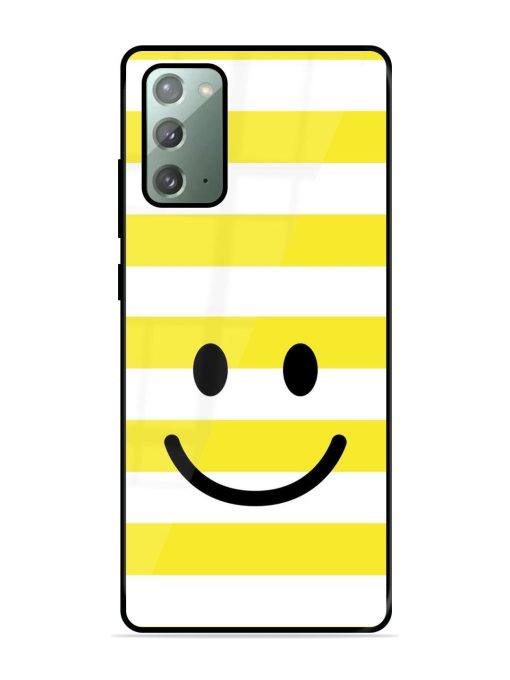 Smiling Stripes Glossy Soft Edge Case for Samsung Galaxy Note 20 Chachhi