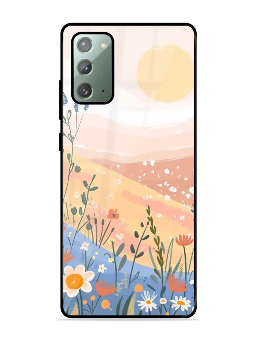 Golden Hour Blooms Glossy Soft Edge Case for Samsung Galaxy Note 20 Chachhi