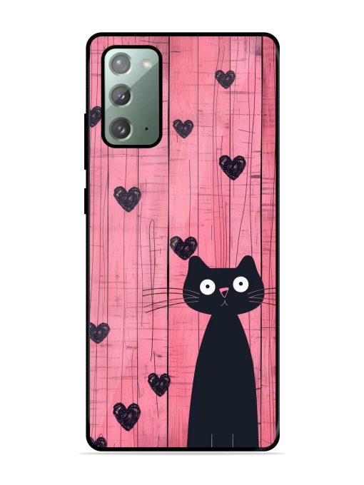 Feline Valentine'S Day Glossy Soft Edge Case for Samsung Galaxy Note 20 Chachhi