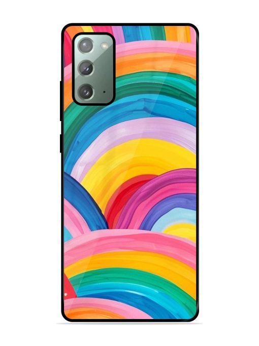 Rainbow Cascade Glossy Soft Edge Case for Samsung Galaxy Note 20 Chachhi