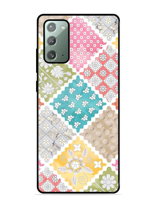 Patchwork Dreamscape Glossy Soft Edge Case for Samsung Galaxy Note 20 Chachhi