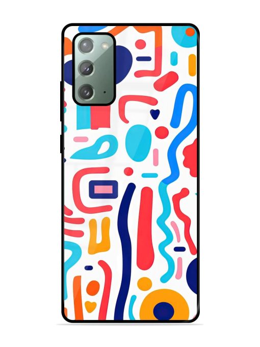 Whimsical Doodle Chaos Glossy Soft Edge Case for Samsung Galaxy Note 20 Chachhi