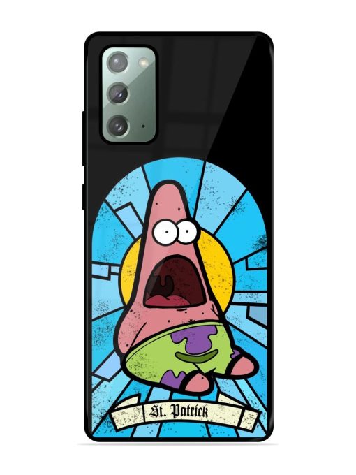 St. Patrick'S Day Stained Glass Patrick Star Glossy Soft Edge Case for Samsung Galaxy Note 20 Chachhi