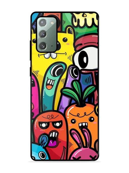 Whimsical Doodle Chaos Glossy Soft Edge Case for Samsung Galaxy Note 20 Chachhi