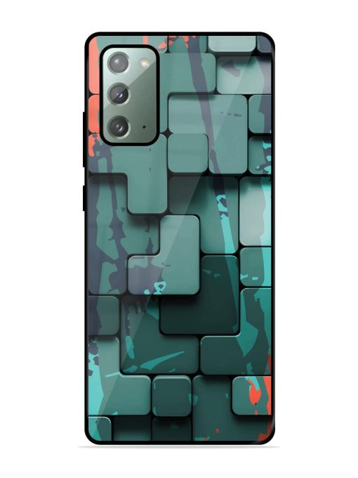 Abstract Geometric Mosaic Glossy Soft Edge Case for Samsung Galaxy Note 20 Chachhi