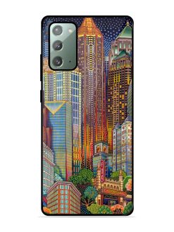 Neon Nightscape Glossy Soft Edge Case for Samsung Galaxy Note 20