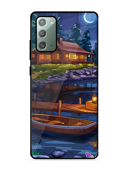 Moonlit Serenity Glossy Soft Edge Case for Samsung Galaxy Note 20 Chachhi