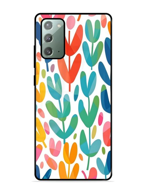 Rainbow Of Blooms Glossy Soft Edge Case for Samsung Galaxy Note 20 Chachhi