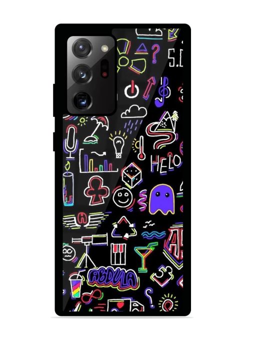 Neon Doodle Glossy Soft Edge Case for Samsung Galaxy Note 20 Ultra Chachhi