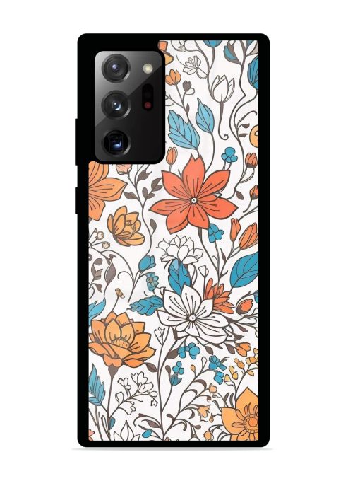 Floral Symphony Glossy Soft Edge Case for Samsung Galaxy Note 20 Ultra Chachhi