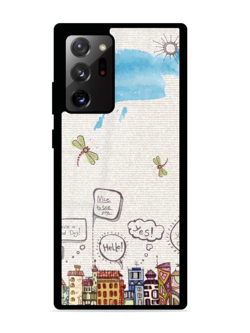 Doodle City Glossy Soft Edge Case for Samsung Galaxy Note 20 Ultra Chachhi