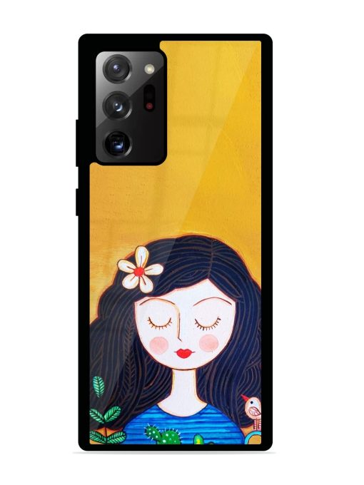 Girl Illustration Glossy Soft Edge Case for Samsung Galaxy Note 20 Ultra Chachhi