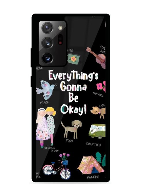 Everything'S Gonna Be Okay Glossy Soft Edge Case for Samsung Galaxy Note 20 Ultra Chachhi