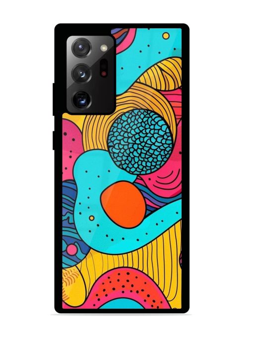 Psychedelic Patterns Glossy Soft Edge Case for Samsung Galaxy Note 20 Ultra Chachhi