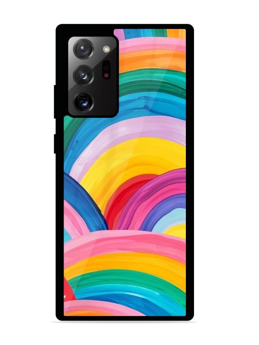 Rainbow Symphony Glossy Soft Edge Case for Samsung Galaxy Note 20 Ultra Chachhi