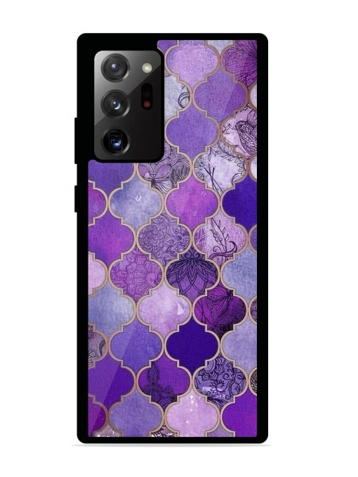 Purple Mosaic Magic Glossy Soft Edge Case for Samsung Galaxy Note 20 Ultra Chachhi