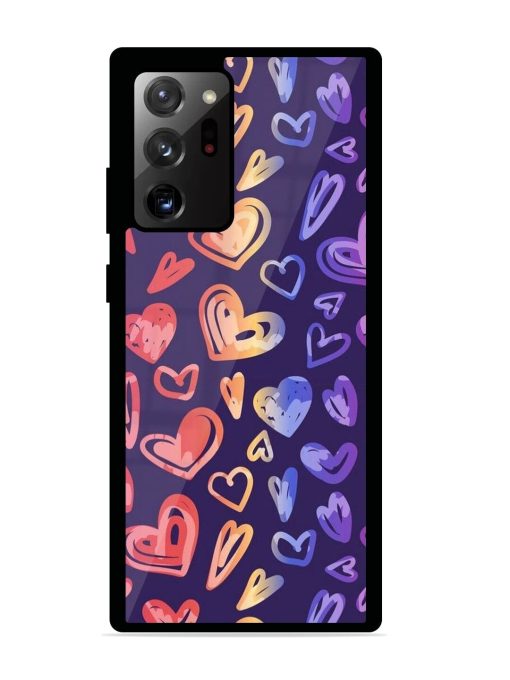 Rainbow Hearts Glossy Soft Edge Case for Samsung Galaxy Note 20 Ultra Chachhi