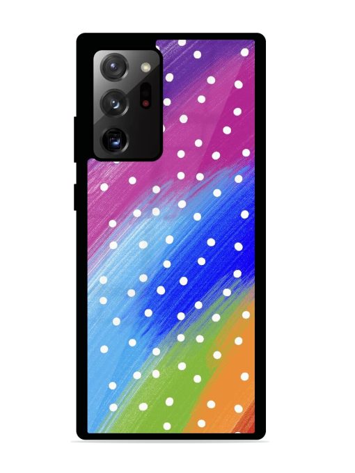 Rainbow Polka Dot Dream Glossy Soft Edge Case for Samsung Galaxy Note 20 Ultra