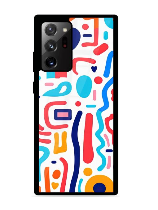 Whimsical Doodle Chaos Glossy Soft Edge Case for Samsung Galaxy Note 20 Ultra Chachhi